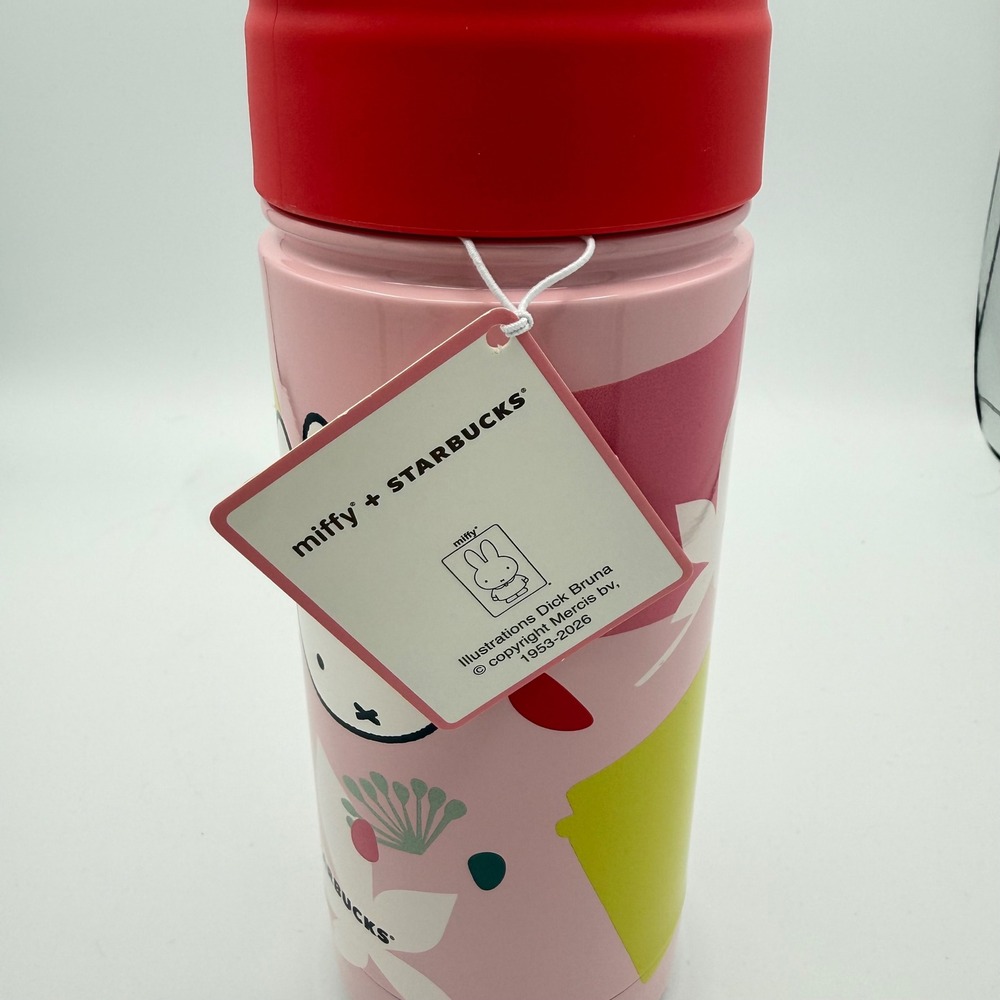 Starbucks Miffy Tumbler Unisex OS Pink NEW Stainless Steel Insulated Bottle - Picture 3 of 6